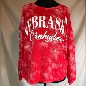 NCAA Nebraska Cornhuskers Tie-Dye T-Shirt 🌽❤️